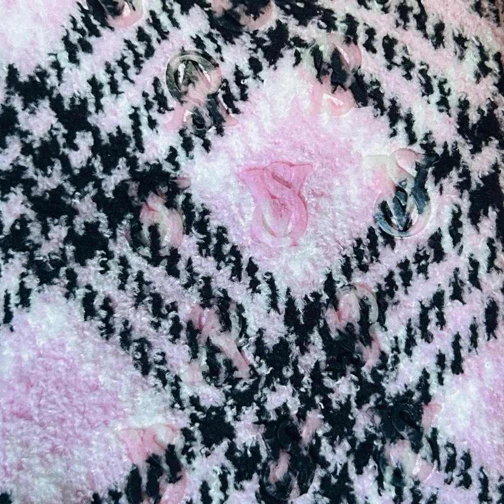 💕 Plaid Cozy Fleece Socks Victoria Secret One Size NWT